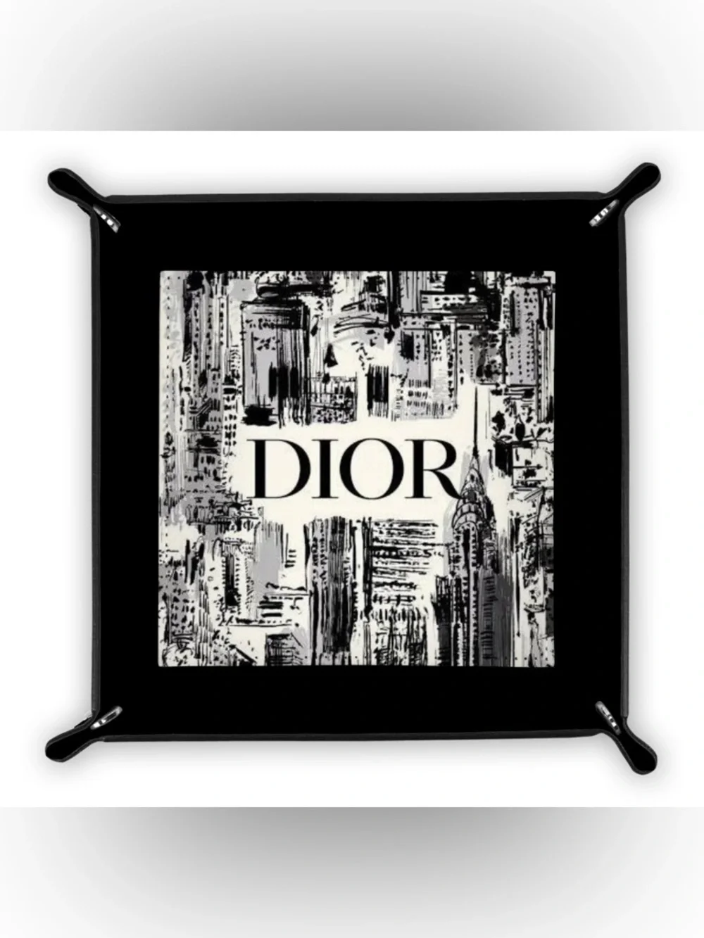 HANDMADE FASHION Foldable PU Leather Accessory Tray